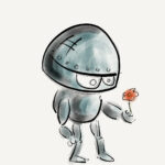 robot, flower, technology-1214536.jpg